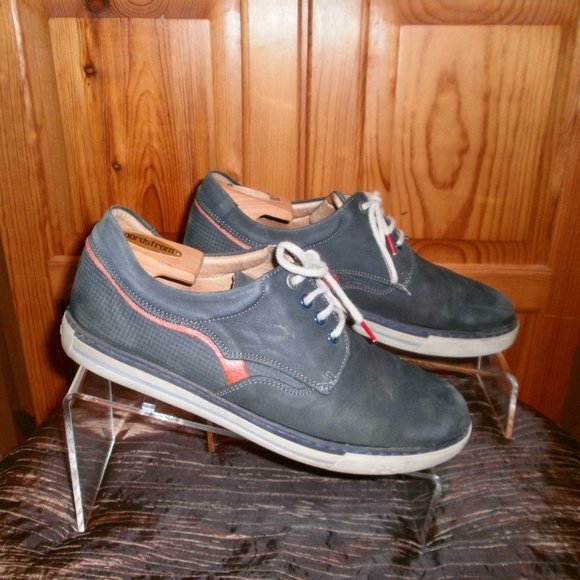 FLUCHOS MEN'S BLUE SUEDE SHOES MADE IN SPAIN Sz 10.5 - Picture 5 of 12